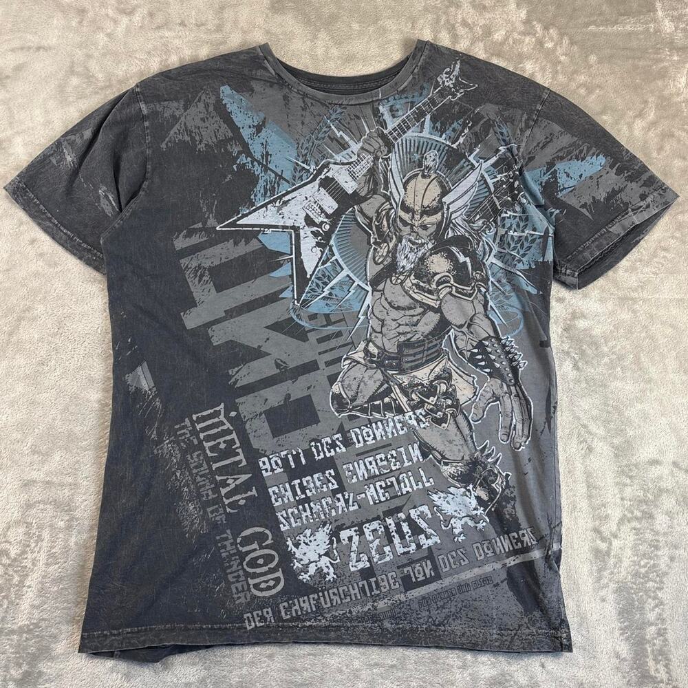 Rare Metal God Apparel The Sound Of The Thunder Zeus AOP T-Shirt USA Men’s XL